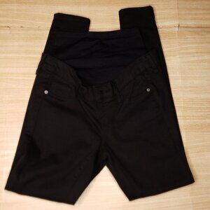 Old Navy Women's Maternity Black Rockstar Super Skinny High Rise Jeans 1